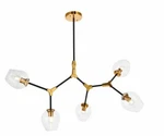 Elegant LIGHTING-1712D42LAB Cavoli 5 43" Wide Abstract Chandelier. Fixed Price $156.57.