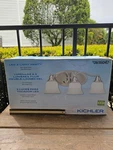 Kichler Led 3-LIGHT Vanity Satin Nickel Finish (model #0616047). Fixed Price $43.99.