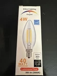 Elitco Lighting 4W Luminous Flux 5000K 120V Dimmable Led Candle Bulb Lot Of 10. Fixed Price $10.00.
