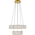 Elegant Lighting 3503G18G Monroe Led 17.7 Inch Gold Pendant Ceiling. Fixed Price $882.00.