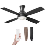 Consciot 52 Ceiling Fan With Lights, Modern Black Inch,. Fixed Price $138.49.