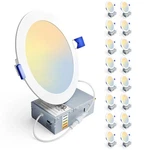 Ensenior 16 Pack Inch Led Recessed Ceiling Light, Dimmable, 2700K-5000K 5CC.... Fixed Price $144.99.