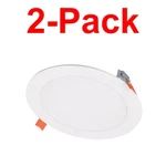 Halo 2-PACK Hlbsl 6 In. Color Selectable 2700K-3500K Canless Recessed Led Light. Fixed Price $14.43.