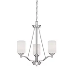 Millennium Lighting 3153-SN Durham 3-LIGHT Chandelier Satin Nickel. Fixed Price $199.90.