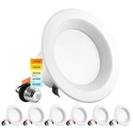 Luxrite 4 Inch Led Recessed Can Lights, 10W=60W, Cct Color Selectable 2700K .... Fixed Price $136.32.