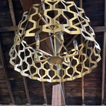Metropolitan Coronade Light Semi Flush Brushed Gold N6772-293 26 Chandelier. Fixed Price $425.00.