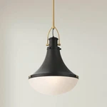 Possini Euro Petra 12 1/4"W Matte Black Soft Gold Mini Pendant Light. Fixed Price $174.99.