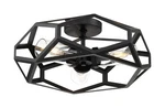 Nuvo Zemi 3 Light Flush Mount Fixture Black Finish With Clear Glass. Fixed Price $263.99.