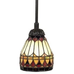 Quoizel TF1541 Bronze Tiffany 1-LIGHT Mini Pendant With Stained Glass. Fixed Price $220.99.