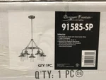 Designers Fountain 91585-SP Light Chandelier Satin Platinum Finish New. Fixed Price $124.95.