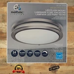 Energetic Lighting 14" Led Flush Mount Fixture Flicker Free Dimmable. Fixed Price $20.99.