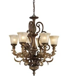 Elk Regency Bronze Chandelier Model 2163/6. Fixed Price $1600.00.