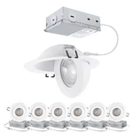 Gimbal Led Recessed Light White Swivel Canle.... Fixed Price $84.93.