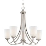 Minka Lavery 4965-84 Light 1 Tier Chandelier From The Overland Park Collection. Fixed Price $94.95.