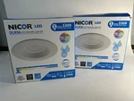 Nicor 5" Square 2700K Led Recessed Downlight Retrofit Kit White DQR56. Fixed Price $16.99.