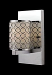 Z-lite Synergy 1-LIGHT Chrome With Matte Opal Glass Wall Sconce. Fixed Price $59.99.