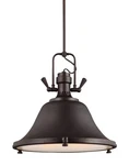 Sea Gull Lighting 6514403BLE 710 Bronze Stone Street 3-LIGHT 21-3/4" Pendant. Fixed Price $129.99.