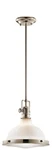Kichler 43765PN Hatteras Bay 11.5" Pendant In Polished Nickel. Fixed Price $349.99.