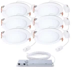 Halo Quicklink Low Voltage 4 In. Selectable Cct 2700-5000K Canless Led 6PK. Fixed Price $142.45.