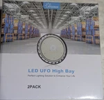 Eilpass Led Ufo High Bay 100W 2 Pack Warehouse Shop Lighting. Fixed Price $74.99.