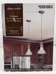 Allen + Roth Mini Pendant Polished Nickel Light 8.13 Diameter CPM150LPN (#1). Fixed Price $44.99.