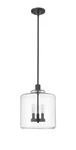Matte Black Three Light Pendant From The Asheville Collection. Fixed Price $239.90.