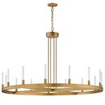 Maxim Lighting Ovation 15 Chandelier, Gold/clear Ribbed - 16168CRGLD. Fixed Price $1948.00.