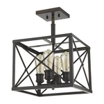 Acclaim Lighting IN21124 Brooklyn 13"W Semi-flush Square Bronze. Fixed Price $216.00.