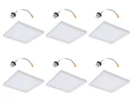 (pack Of 6) Halo Smd 4 In Led Square Surface Mount White Dimmable Recessed. Fixed Price $39.77.