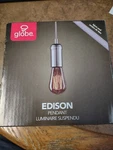 Globe Electric 1-LIGHT Vintage Edison Chrome Mini Pendant 65180. Fixed Price $14.99.
