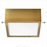 Oxygen Pyxis Ceiling / Wall Light Fixture Aged Brass. Fixed Price $165.00.