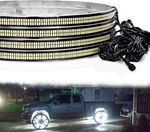 17" Dual Row Super Bright Pure White Led Truck Wheel Lights With App & Rf Remote. Fixed Price $199.99.