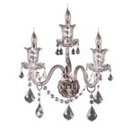 Crystal Wall Sconce Light Fixture Foyer Dining Bedroom Bathroom Chrome 22". Fixed Price $392.39.