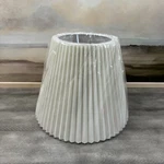 Rejuvenation Pleated Lamp Shade White Fabric Natural 9 1/2 Tall Nwob. Fixed Price $49.95.