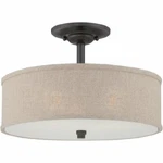 Quoizel CRA1717MC 3-LIGHT Cloverdale Semi-flush Mount In Mottled Cocoa. Fixed Price $249.99.