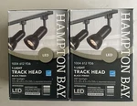 2-PACK Hampton Bay 1-LIGHT Black Led Medium-step Linear Track Lighting Head. Fixed Price $30.00.