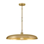 Hinkley Lighting Sadie 1LT 24" Dome Chandelier, Brass/brass 48165LCB-LCB. Fixed Price $499.00.