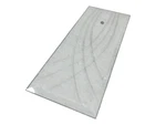 Brass Chandelier Beveled Glass Panel Curved Lines Clear 5/8 X 3.5 Rectangle. Fixed Price $27.79.