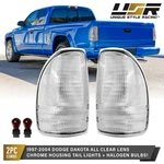 Clear Lens Tail Lights W/ Bulbs L+r Pair For 97-04 Dodge Dakota Pickup Trucks. Fixed Price $99.95.