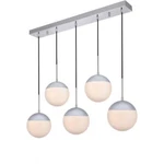 Dining Room Or Kitchen Island Chrome Pendant Fixture Modern Lighting. Fixed Price $446.46.