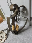 Antique French Country Ornate Iron Pendant Lantern Chandelier Chic Shabby. Fixed Price $99.99.