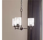 Kichler Winslow 18 3-LIGHT Black Contemporary Shaded Cylinder Mini Chandelier. Fixed Price $108.73.