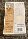 Hampton Bay Mini Pendant Track Light Brushed Nickel Frosted Glass Shade 3X3X56. Fixed Price $15.99.