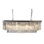 Moti Lighting Chloe Pendant Fixture With Clear Glass Crystals Antique Black. Fixed Price $1158.17.