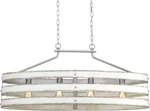 Bent Damaged Progress Lighting Gulliver 4-LIGHT Coastal Linear Chandelier Gray. Fixed Price $119.96.