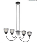 Kichler 52273BK Voclain Pendant, 4-LIGHT 300 Total Watts, Black. Fixed Price $80.00.