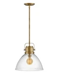Hinkley Malone Collection Light Pendant Heritage Brass W/clear. Fixed Price $141.70.