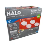 Halo HLBSL4 4" Canless Recessed Led Light Kit (4-PACK) Ultra-thin Wafer 5-CCT. Fixed Price $42.46.