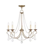 Livex Lighting Pennington Chandelier Antique Silver Leaf 6515-73. Fixed Price $429.96.