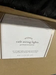Pottery Barn Cafe String Lights 8 Shades Antique Bronze Finish New. Fixed Price $60.00.